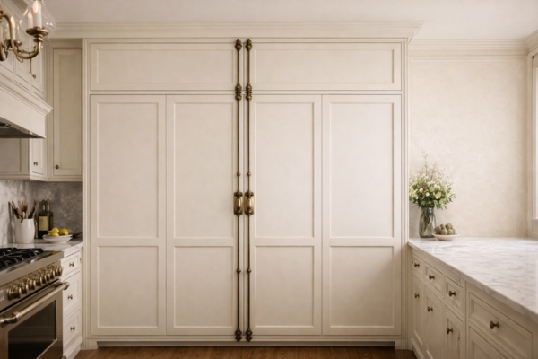 brass cabinet pulls white kitchen